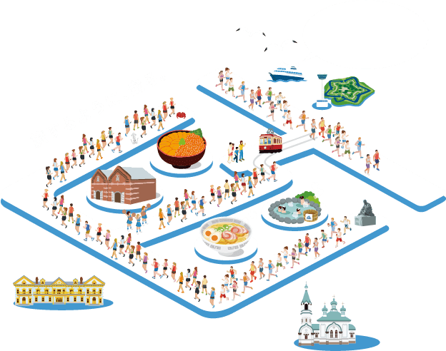 旅するように、走る。